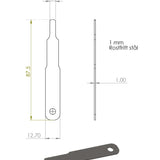 Følermål 1 mm til Raket 95 CIK/FIA Standard