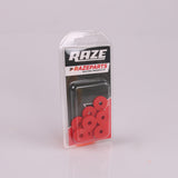Gummiskive 6x20mm Rød 10-Pak