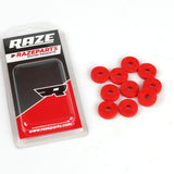 Gummiskive 6x20mm Rød 10-Pak