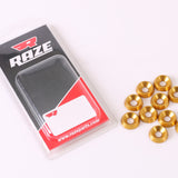 Forsænket Aluminium skive 6x18mm guld 10stk