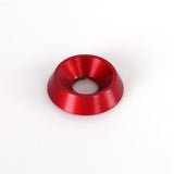Forsænket Aluminium skive 6x18mm Rød 10stk