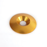 Forsænket Aluminium skive 8x34mm guld 10stk