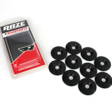 Forsænket Aluminium skive 8x34mm Sort 10stk
