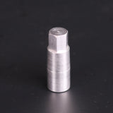 Møtrik M 8 Aluminium sekskant sølv