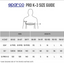 Sparco SJ Rib Size Guide 