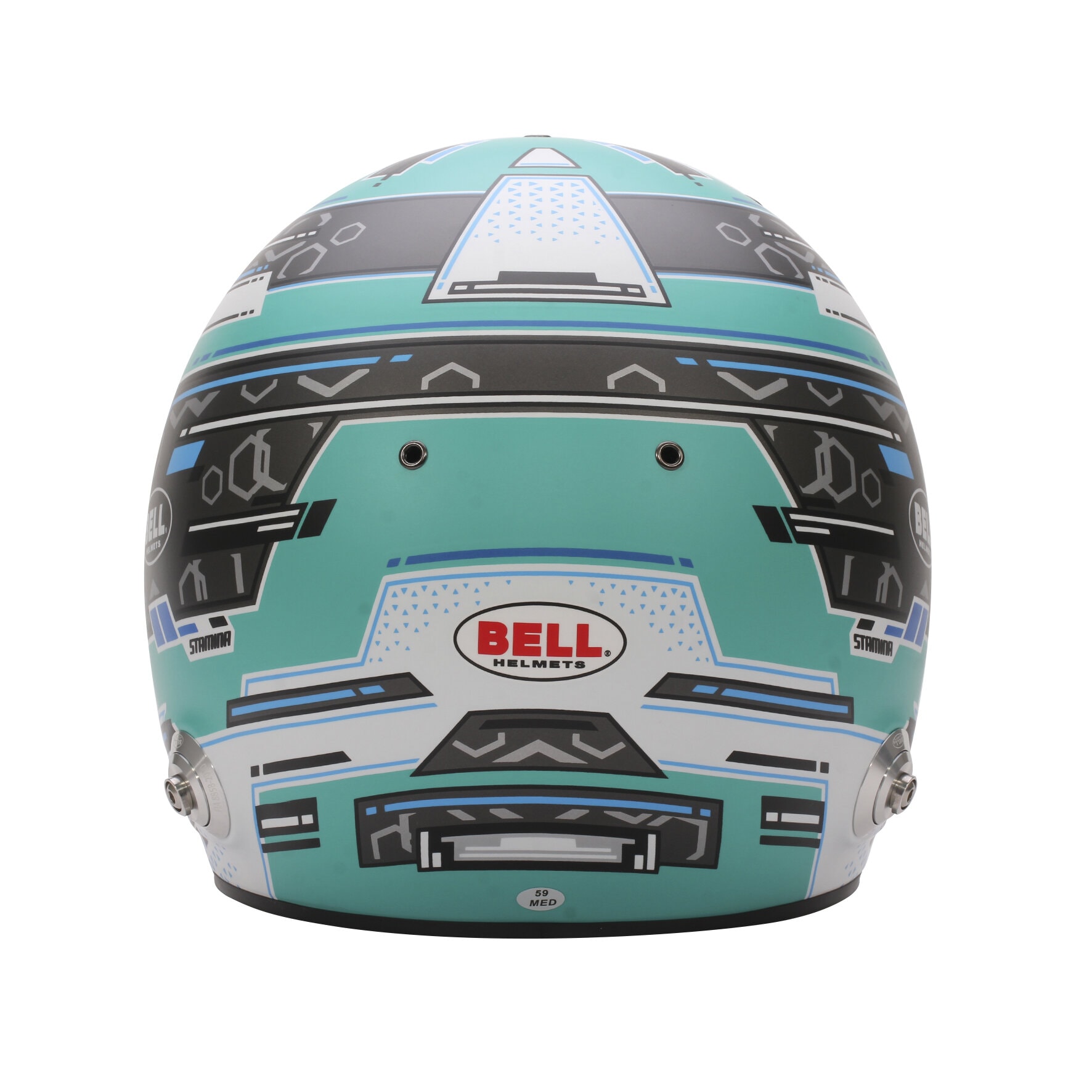 Hjälm Bell RS7 Pro Hans Stamina Antracit/Aquamarin