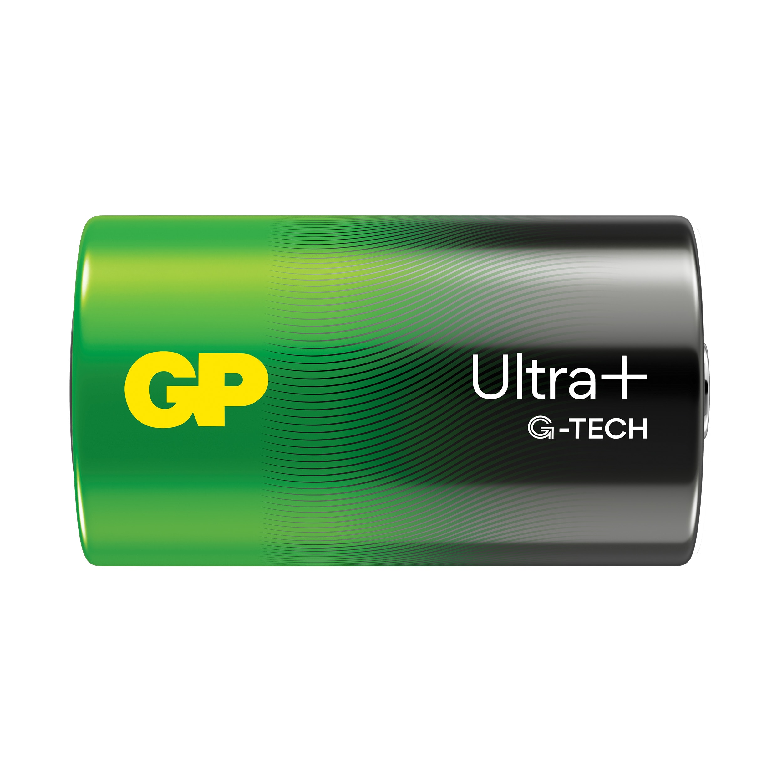 GP Ultra Plus Alkaline D-batteri, 13AUP/LR20, 2-pak